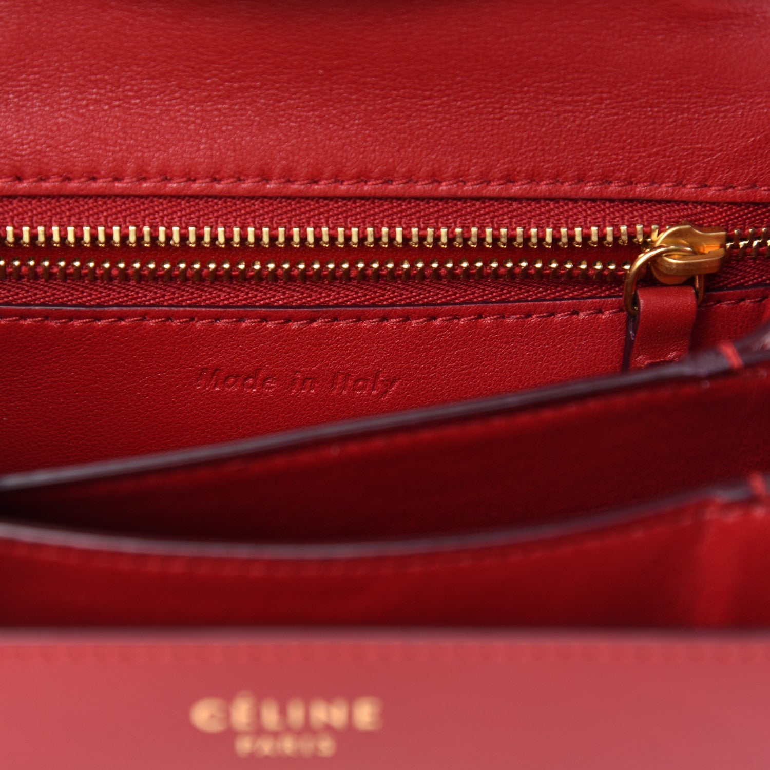 Celine Smooth Calfskin Small Classic Box Flap Bag Red 7 of 11