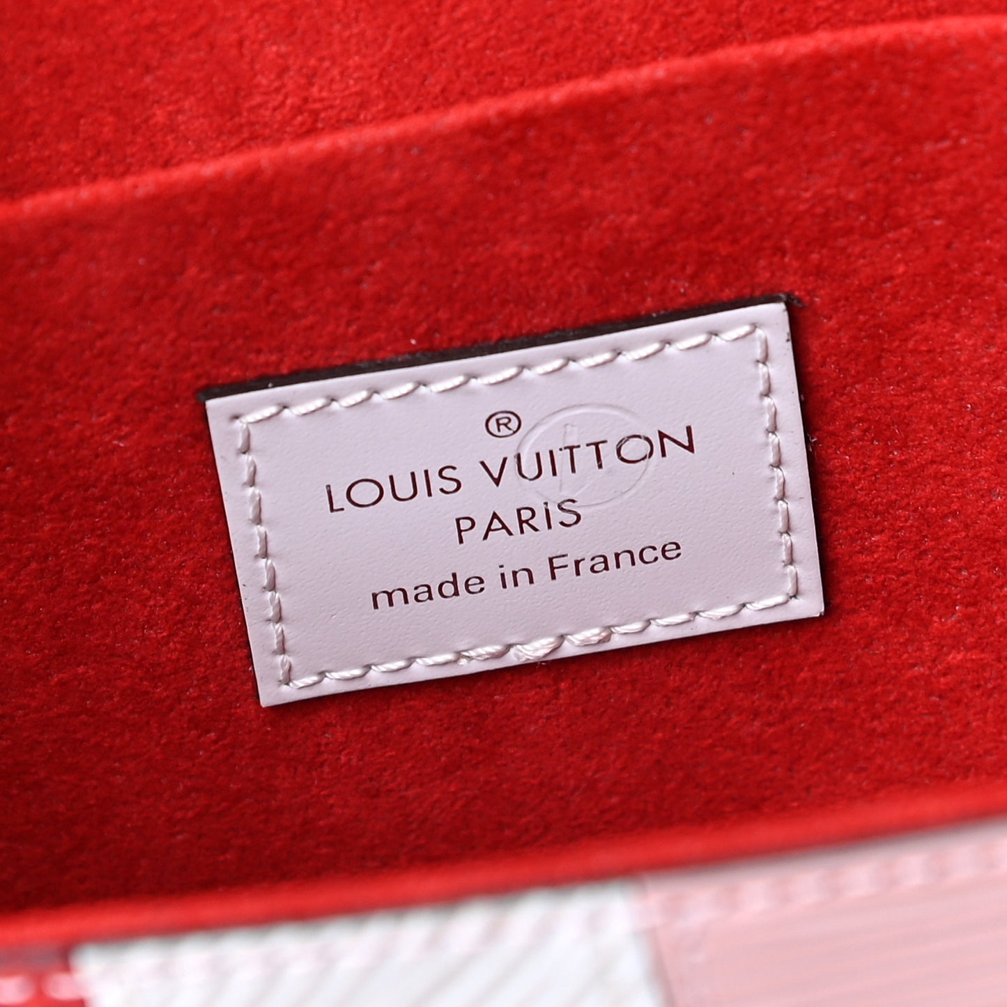 Epi Pochette Felicie Rose Ballerine Stripe