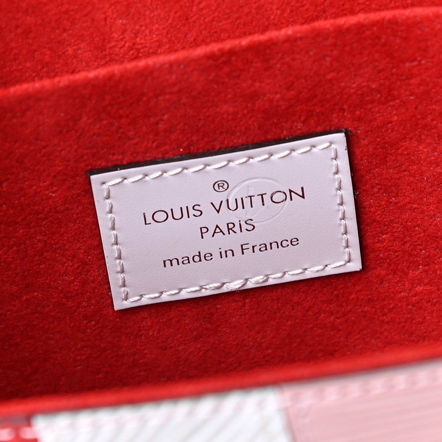 Louis Vuitton Epi Pochette Felicie Rose Ballerine Stripe 7 of 10