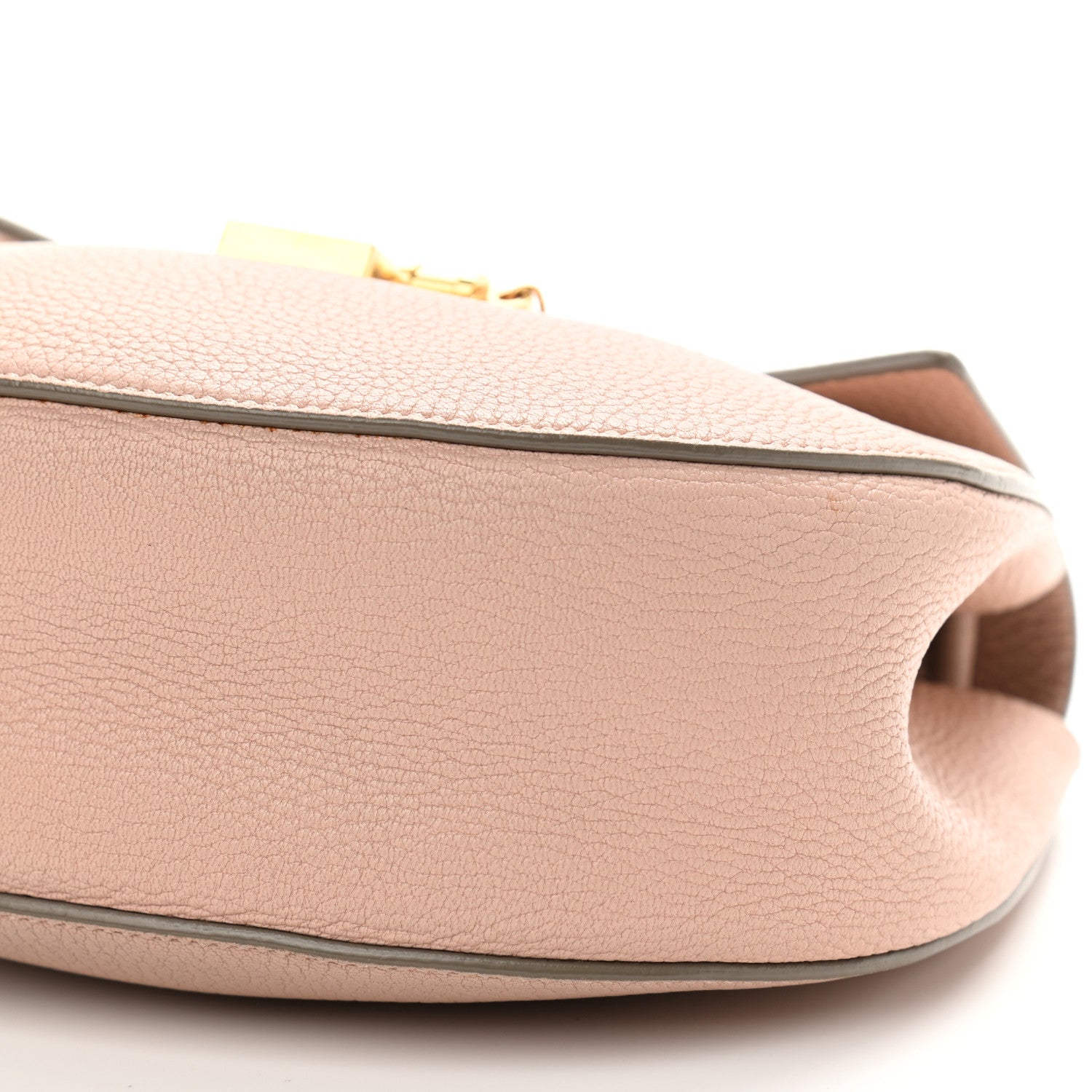 Chloe Grained Lambskin Drew Shoulder Bag Cement Pink 9 of 13