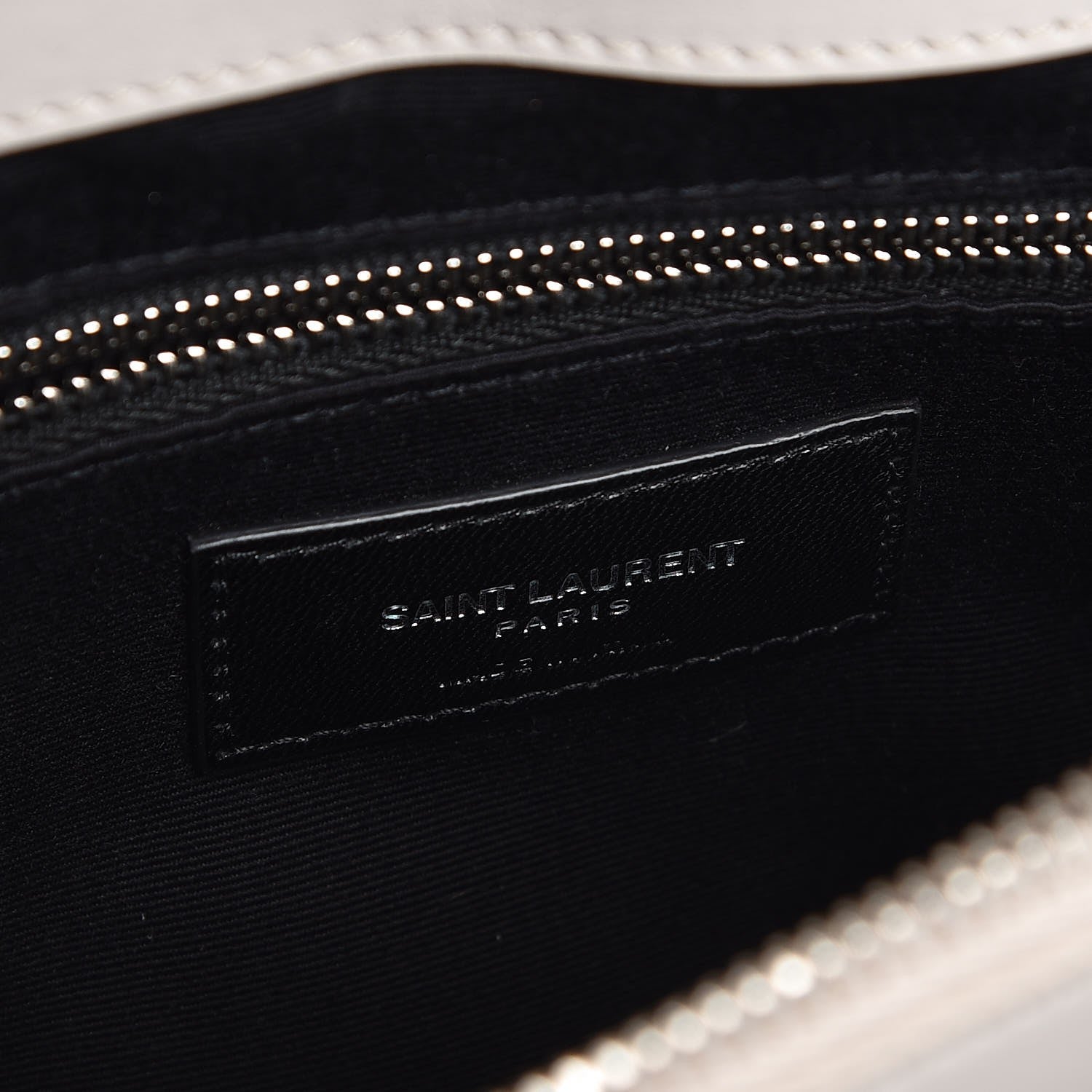 Saint Laurent Calfskin Y Quilted Monogram Medium Loulou Chain Satchel Ivory 6 of 12