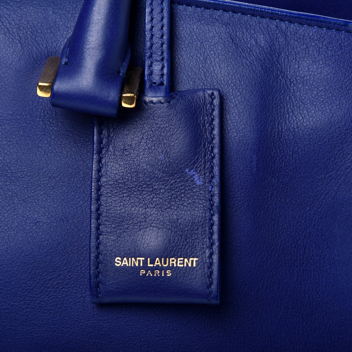 Calfskin Medium Classic Y Cabas Royal Blue