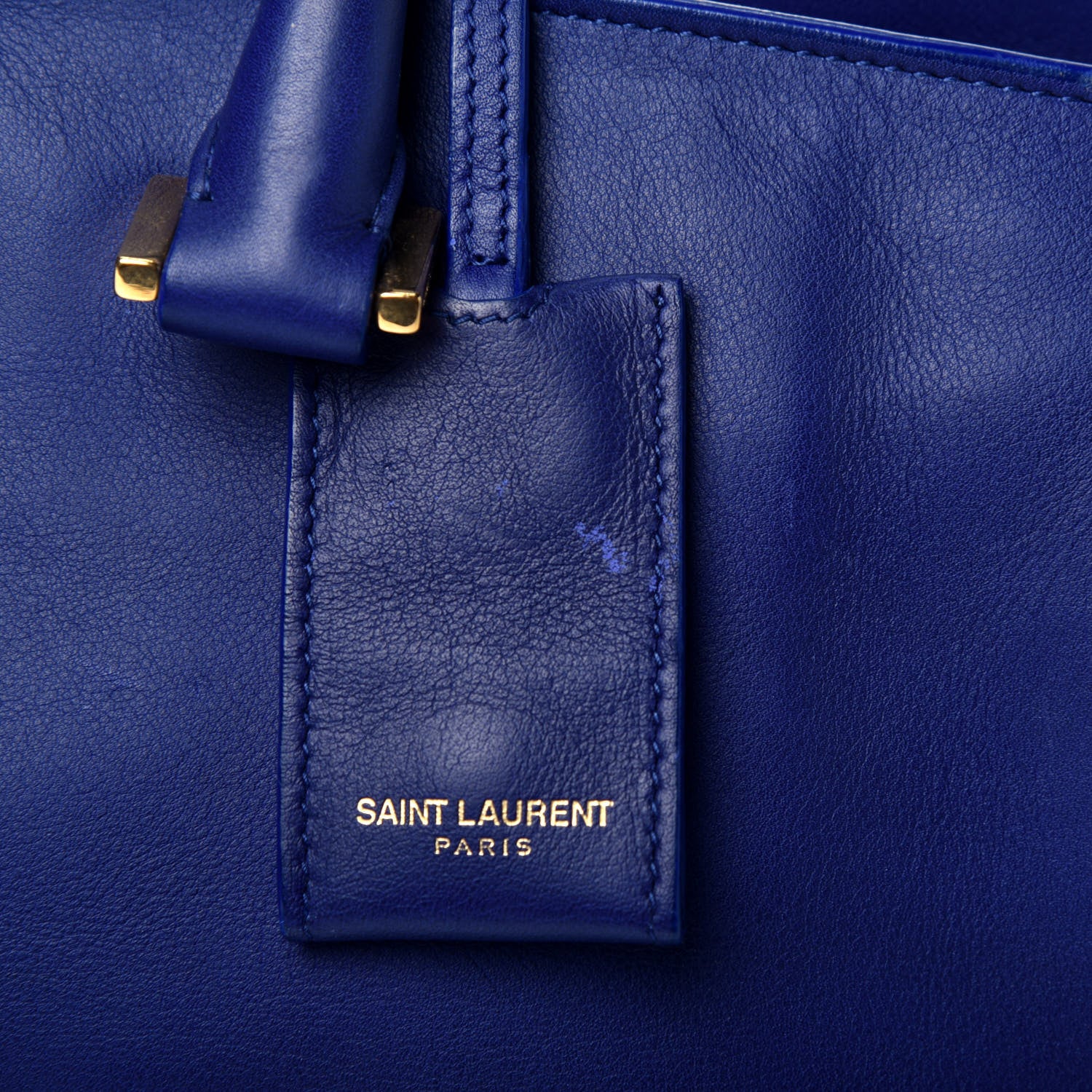 Saint Laurent Calfskin Medium Classic Y Cabas Royal Blue 12 of 12