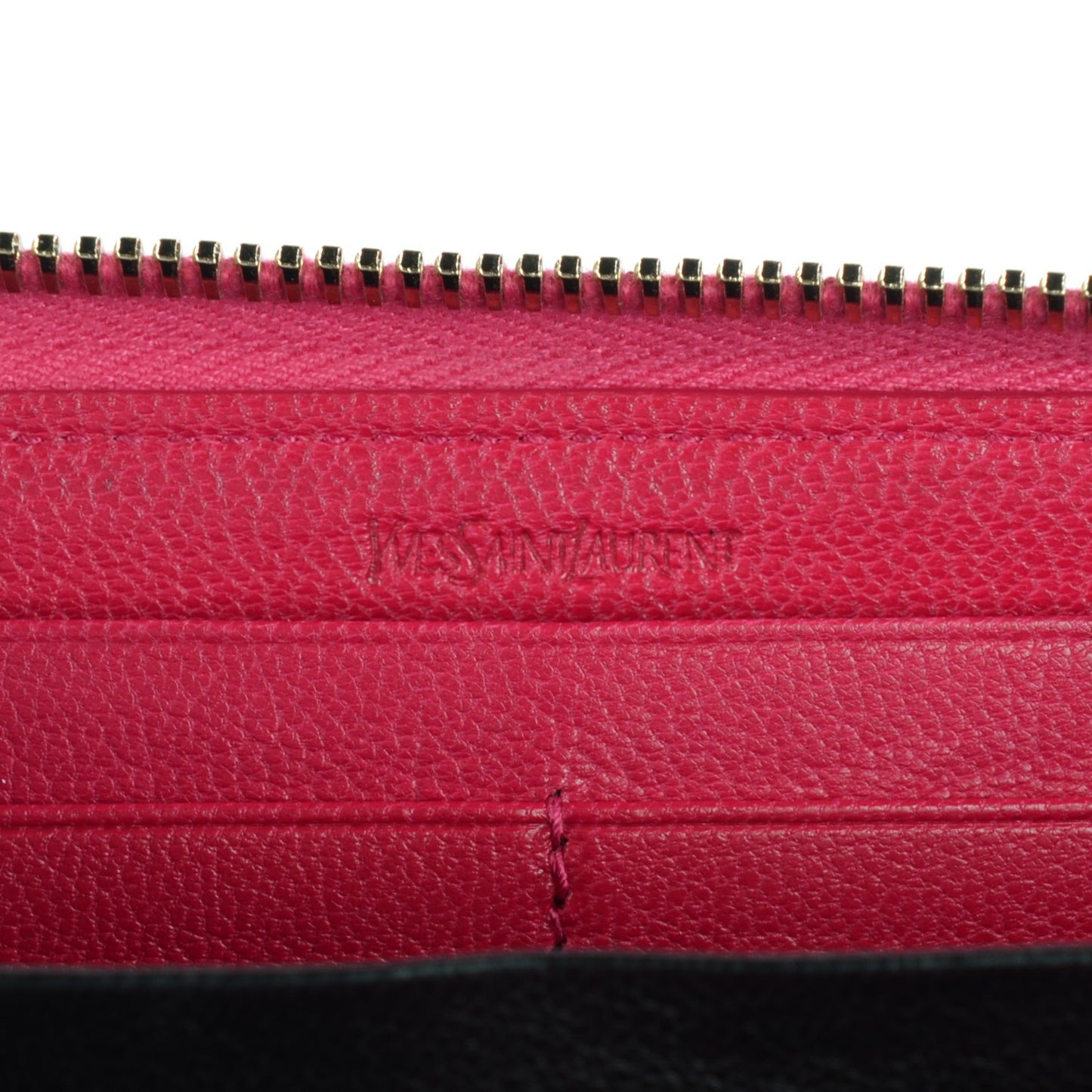 Chevre Belle De Jour Zip Around Wallet Fuchsia