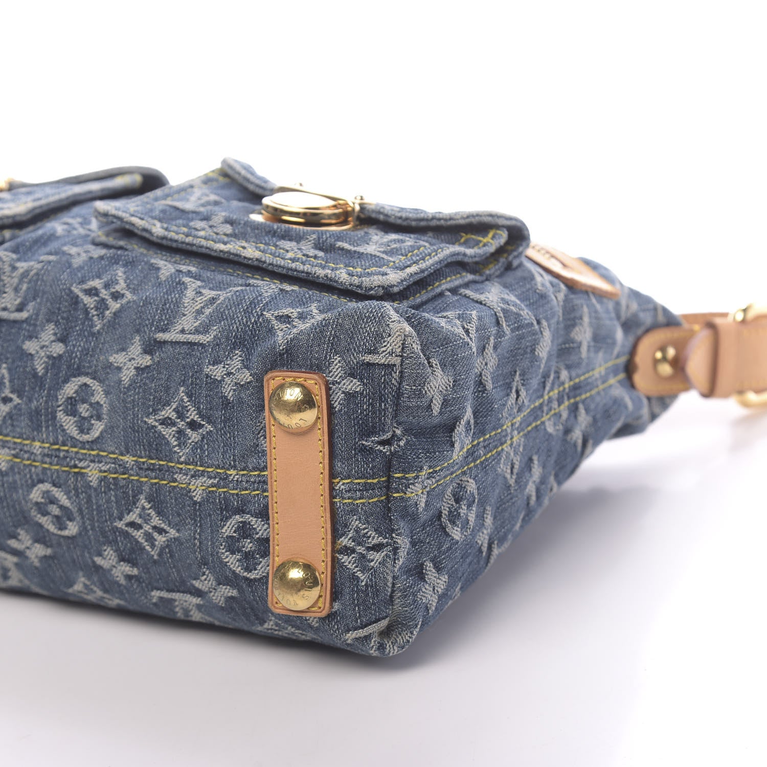 Louis Vuitton Monogram Denim Baggy PM Blue 8 of 9