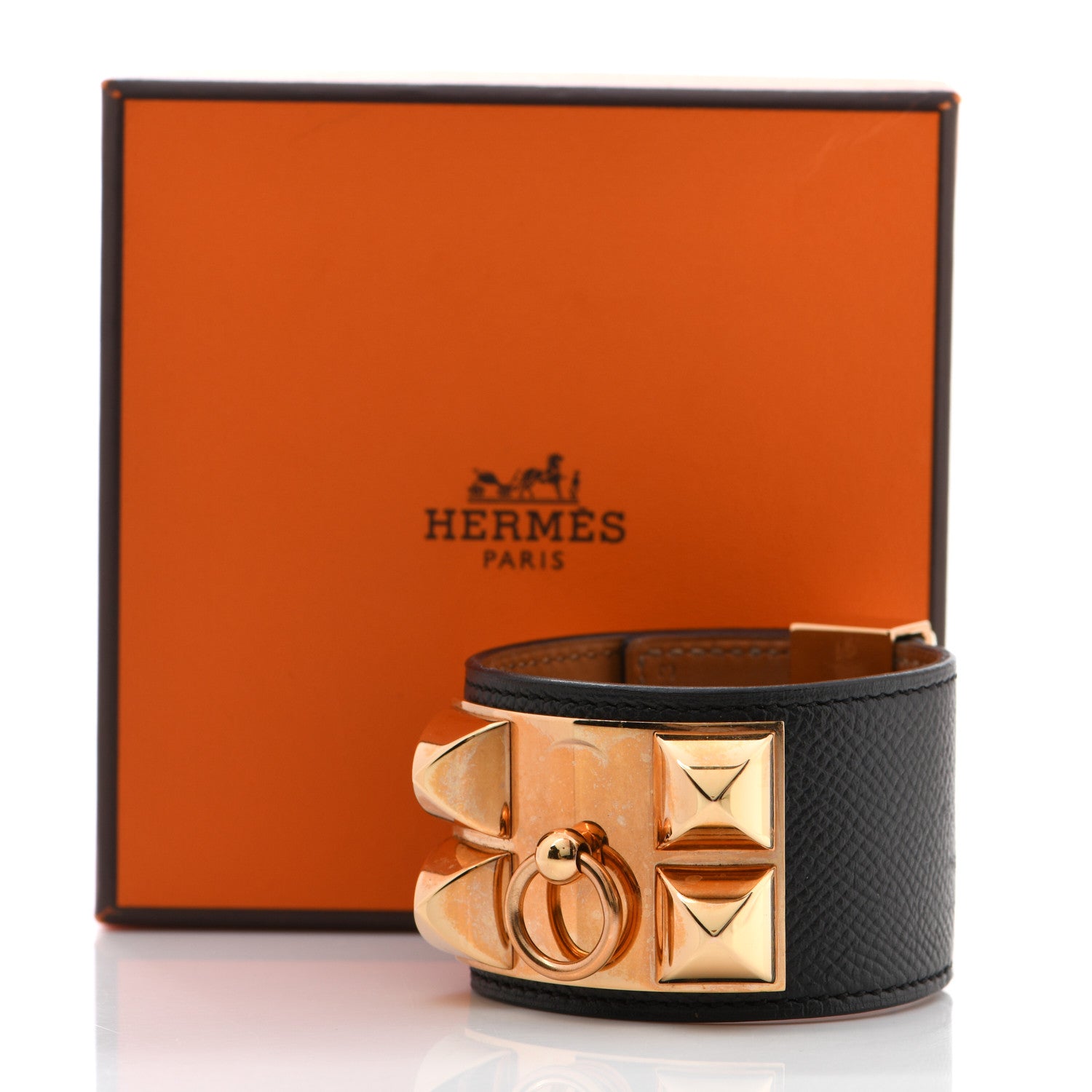 Hermes Epsom Collier de Chien CDC Bracelet S Black 10 of 10