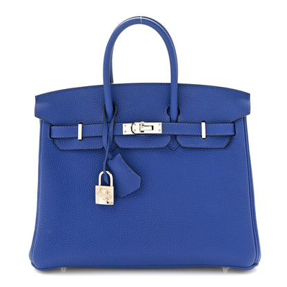 Hermes Togo Birkin 25 Bleu Electrique 1 of 11