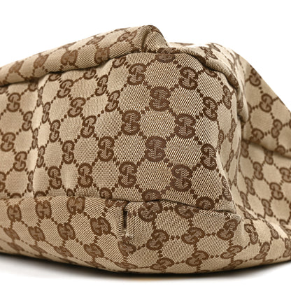 Gucci Monogram Large New Ladies Web Hobo Dark Brown 10 of 11