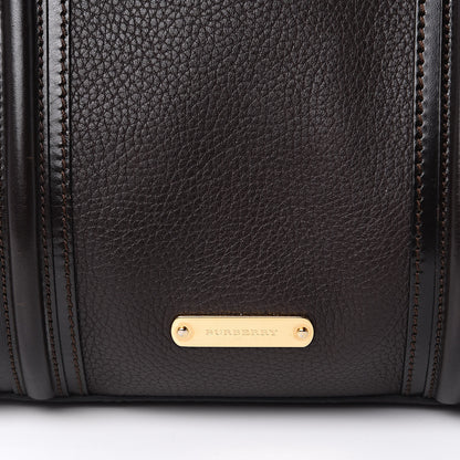 Burberry Grainy Calfskin Medium Alchester Bowling Bag Dark Chocolate 15 of 16