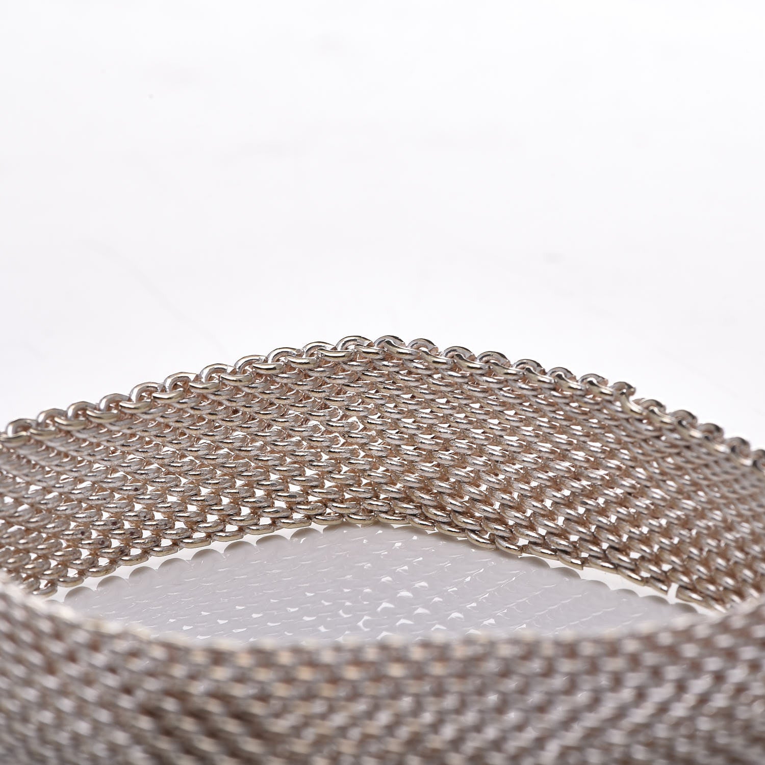 Tiffany Sterling Silver Somerset Mesh Bracelet 5 of 6
