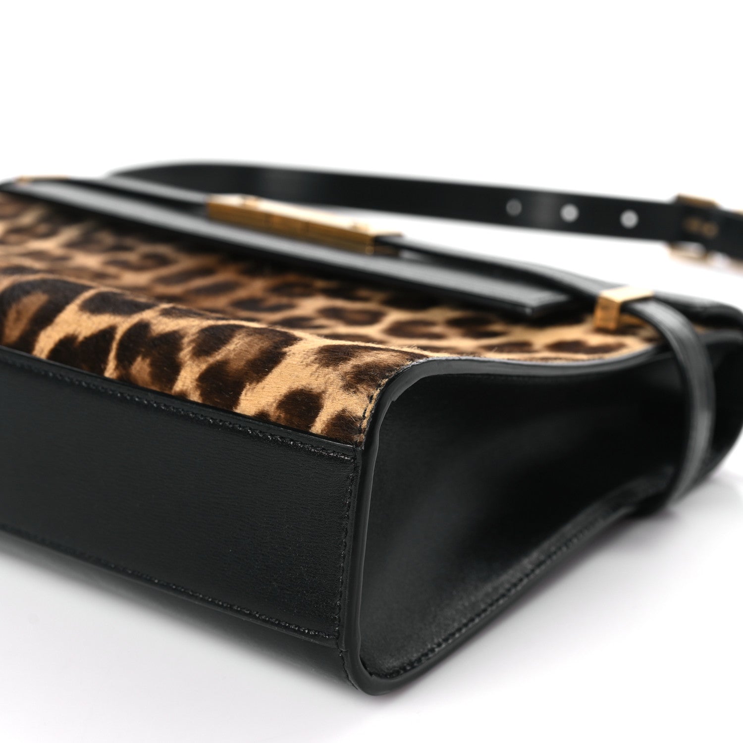 Saint Laurent Calf hair Calfskin Manhattan Baguette Black 9 of 9