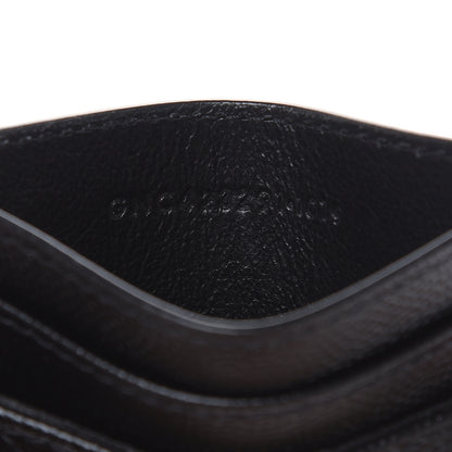 Saint Laurent Grain De Poudre Matelasse Chevron Monogram Credit Card Case Black 7 of 8