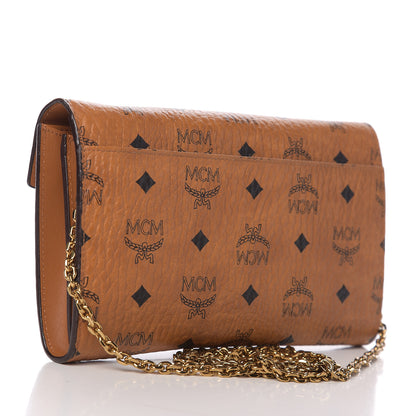 MCM Visetos Medium Patricia Wallet On Chain Cognac 2 of 8