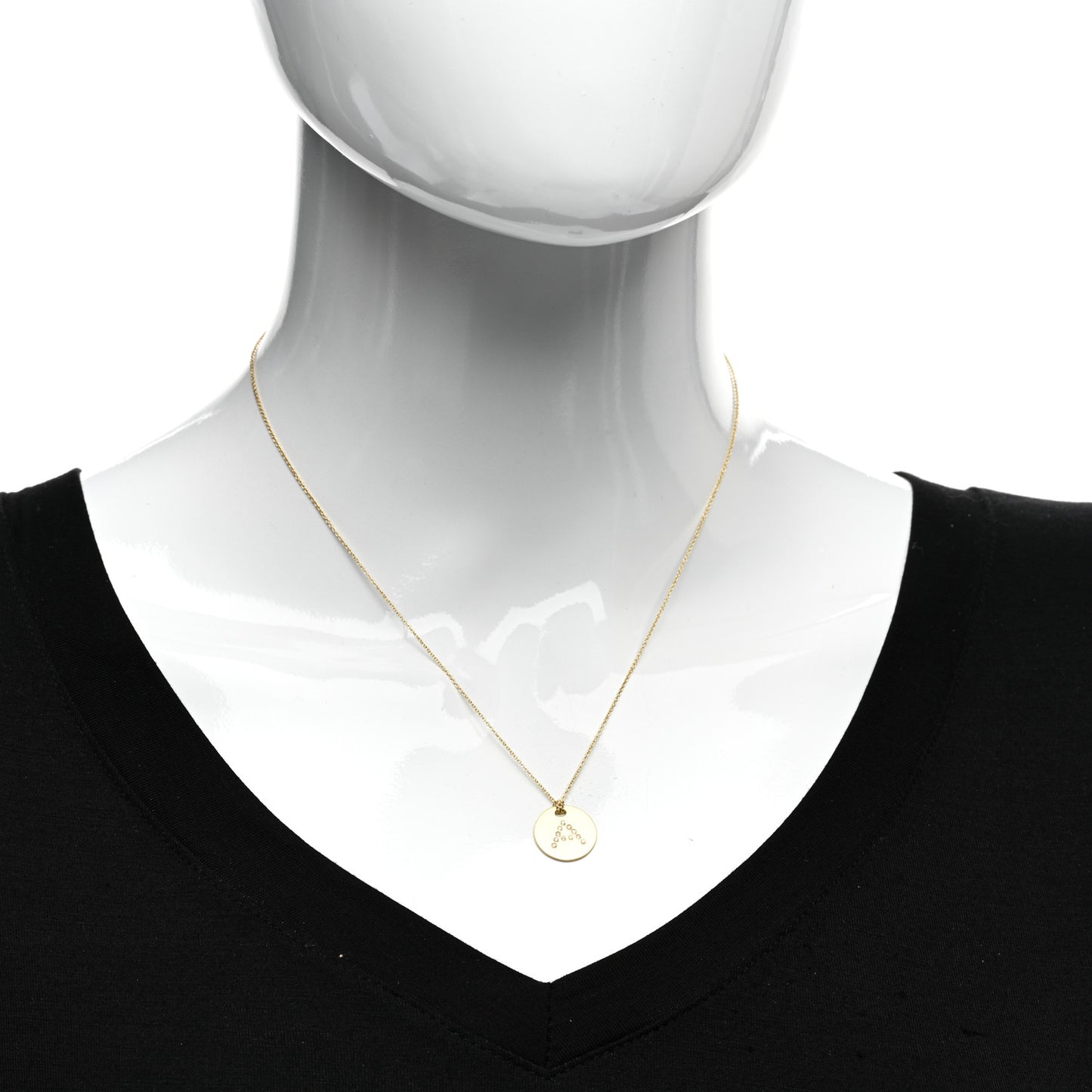 18K Yellow Gold Diamond Tiny Treasures Initial A Pendant Necklace