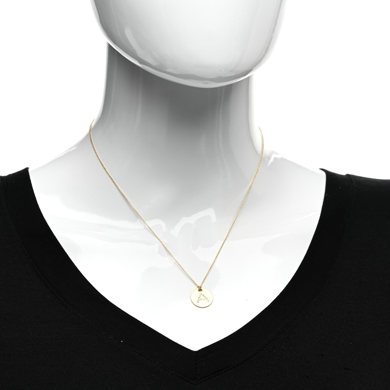 Roberto Coin 18K Yellow Gold Diamond Tiny Treasures Initial A Pendant Necklace 2 of 4