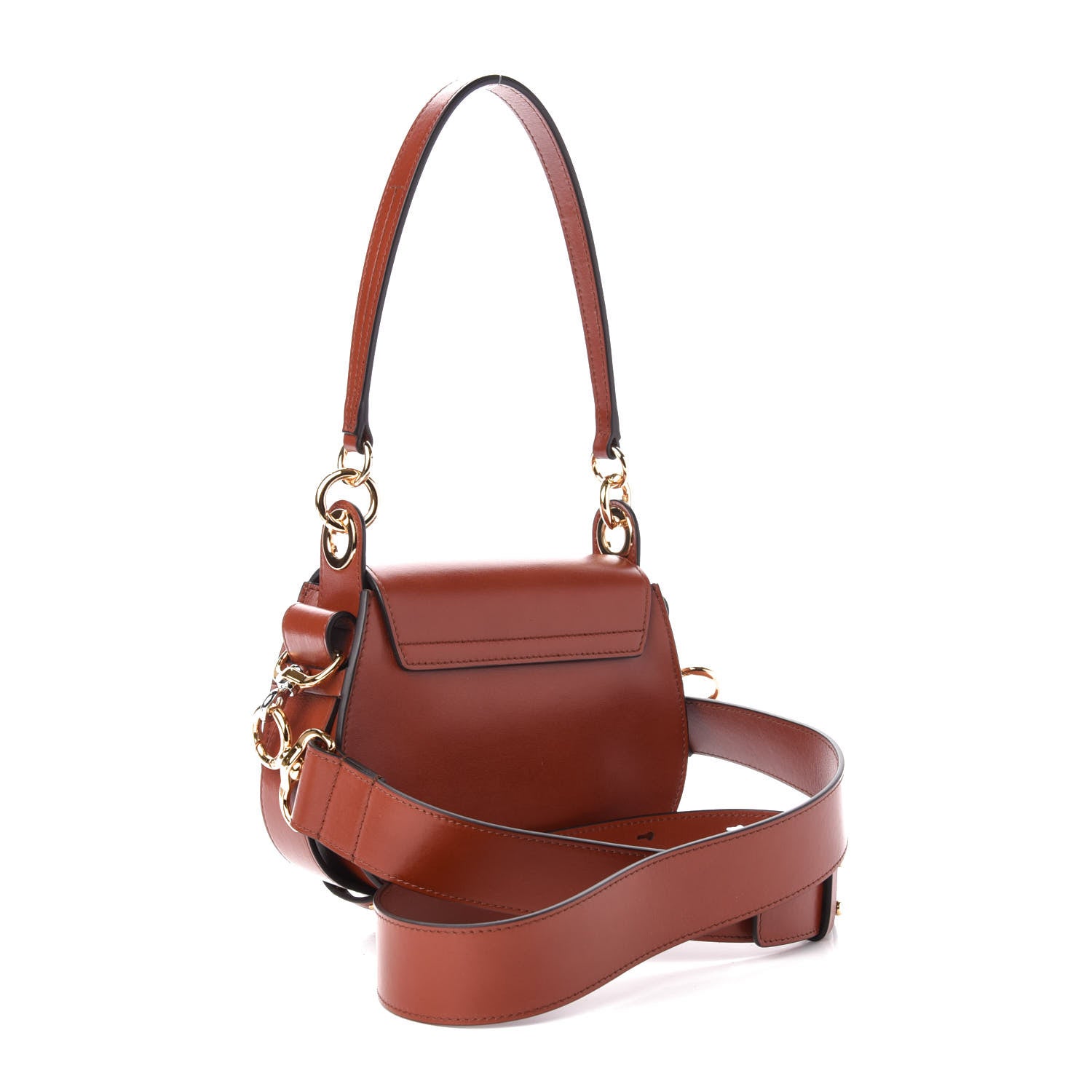 Chloe Calfskin Small Tess Bag Sepia Brown 3 of 9