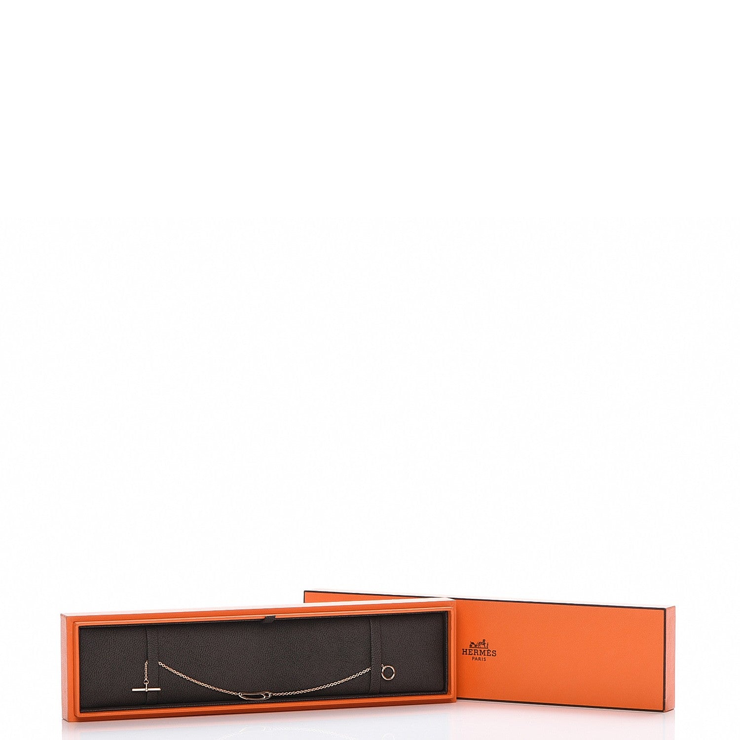 Hermes 18K Rose Gold Mini Chaine d'Ancre Punk Bracelet ST 7 of 7