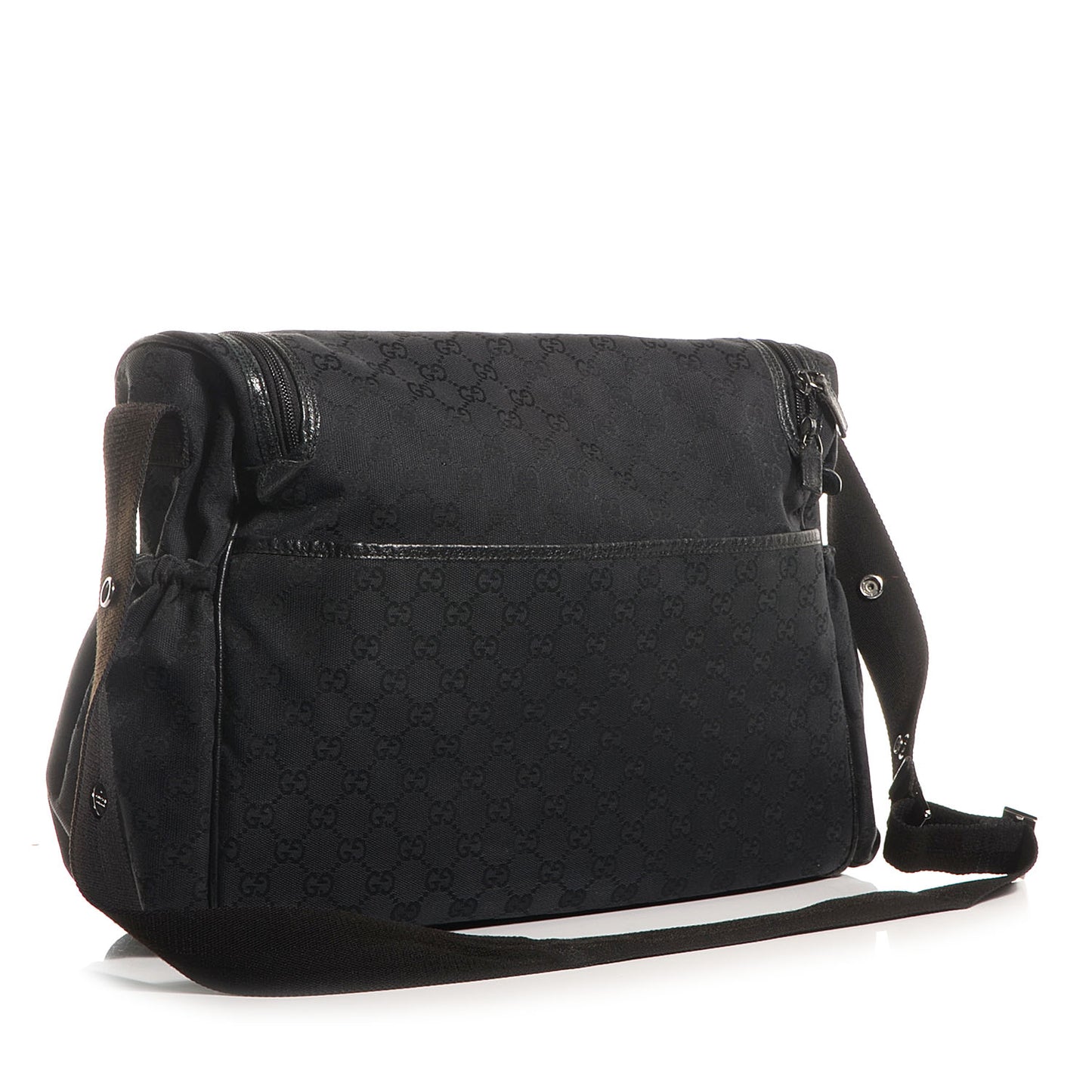 Monogram Large Diaper Bag Black