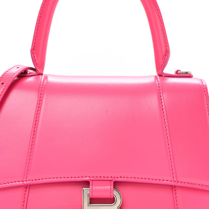 Balenciaga Shiny Box Calfskin Small Hourglass Top Handle Bag Acid Fuchsia 8 of 10