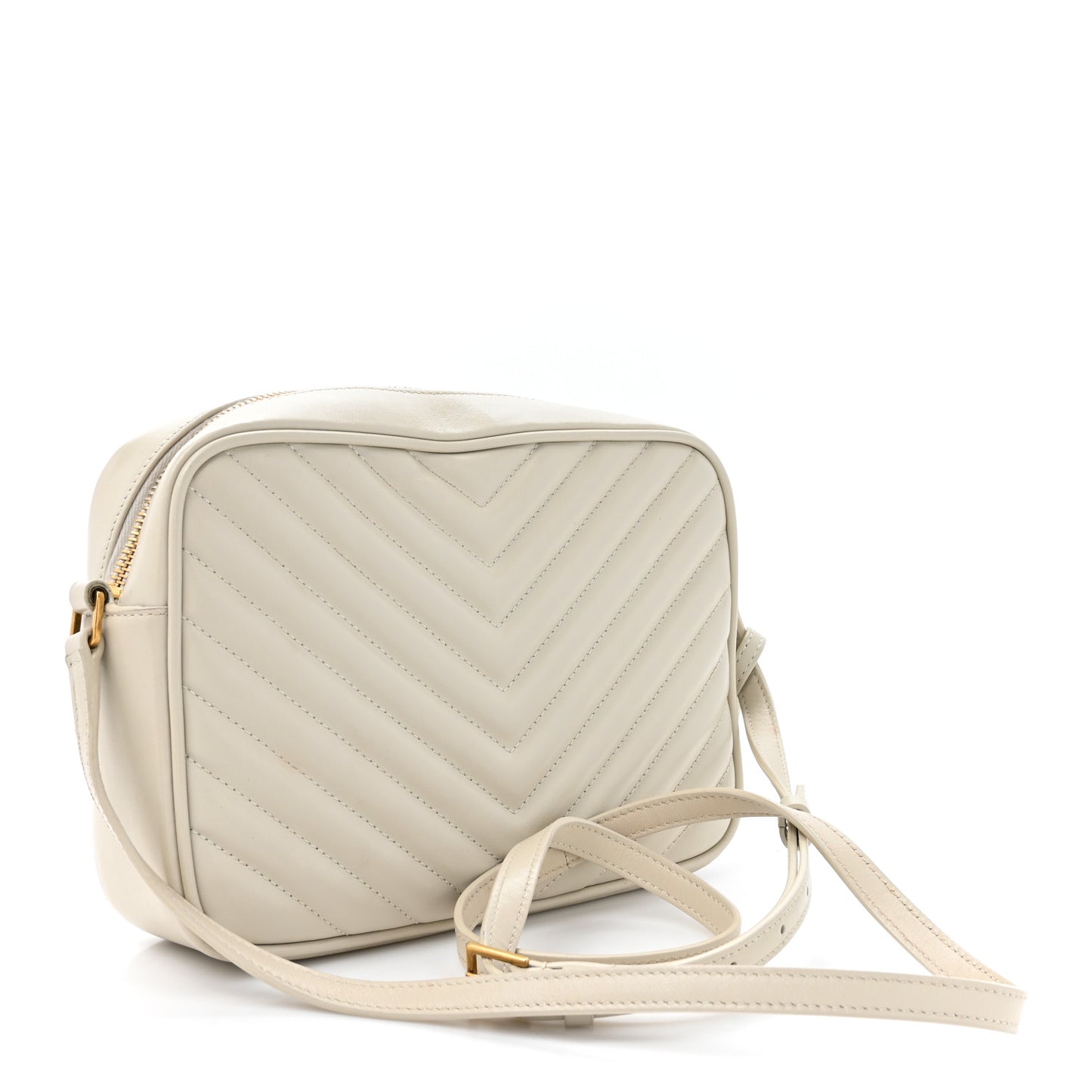 Calfskin Matelasse Monogram Lou Camera Bag Crema Soft