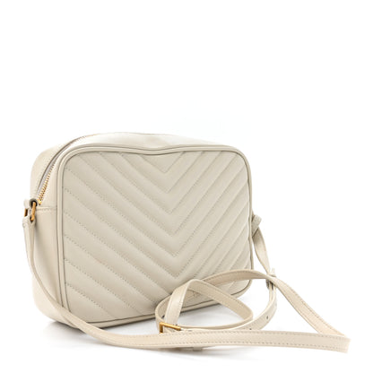 Saint Laurent Calfskin Matelasse Monogram Lou Camera Bag Crema Soft 3 of 17