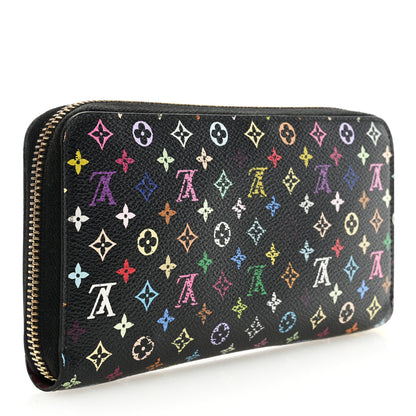 Louis Vuitton Monogram Multicolor Zippy Wallet Black Grenade 3 of 7