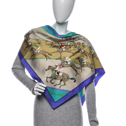 Hermes Silk Les Courses Scarf 90 2 of 4