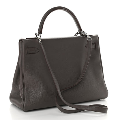 Hermes Togo Kelly Retourne 32 Etain 2 of 9