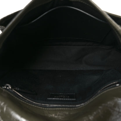 Saint Laurent Crinkled Calfskin Matelasse Monogram Medium Niki Chain Satchel Military Olive 5 of 9