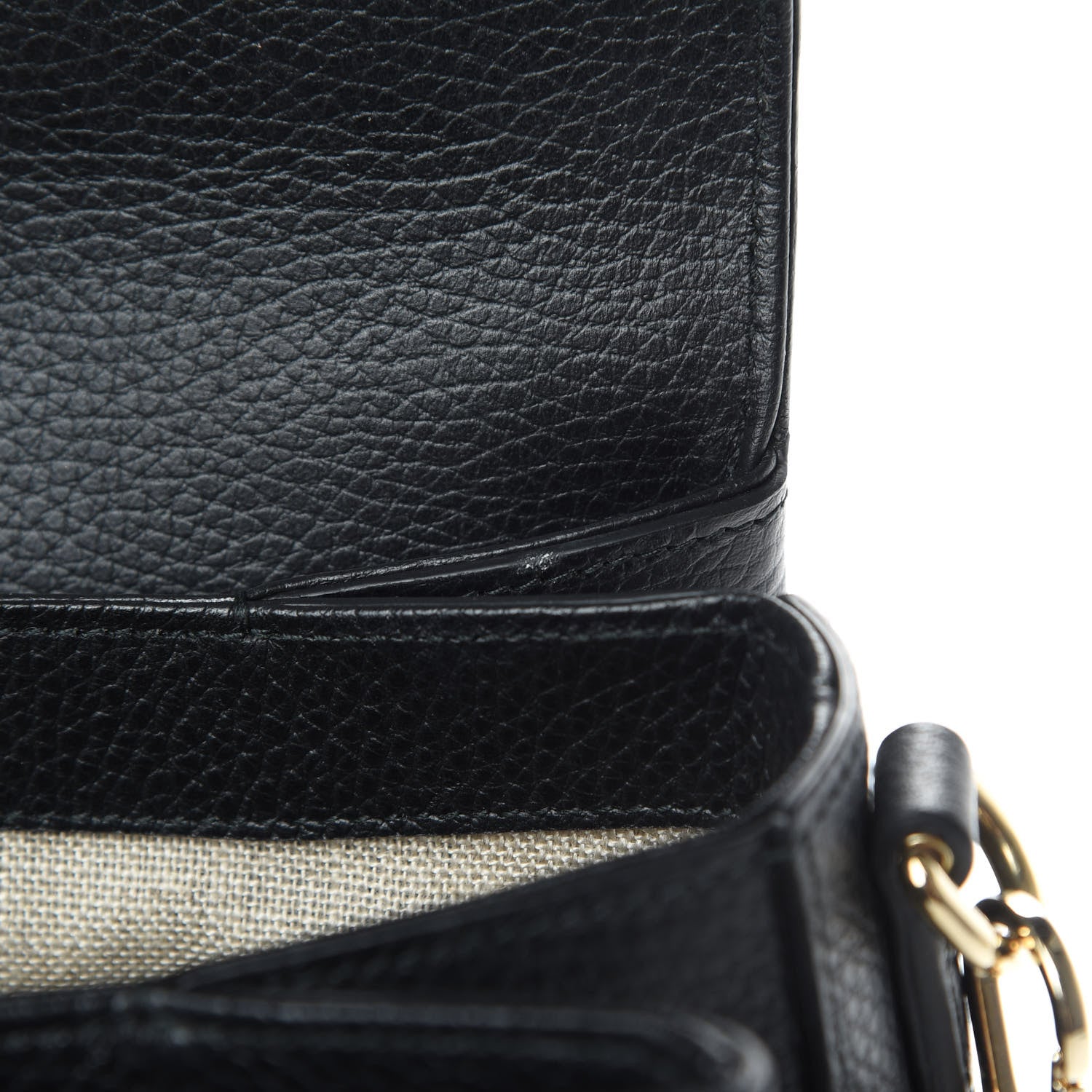 Gucci Dollar Calfskin Medium Interlocking G Top Handle Shoulder Bag Black 12 of 14