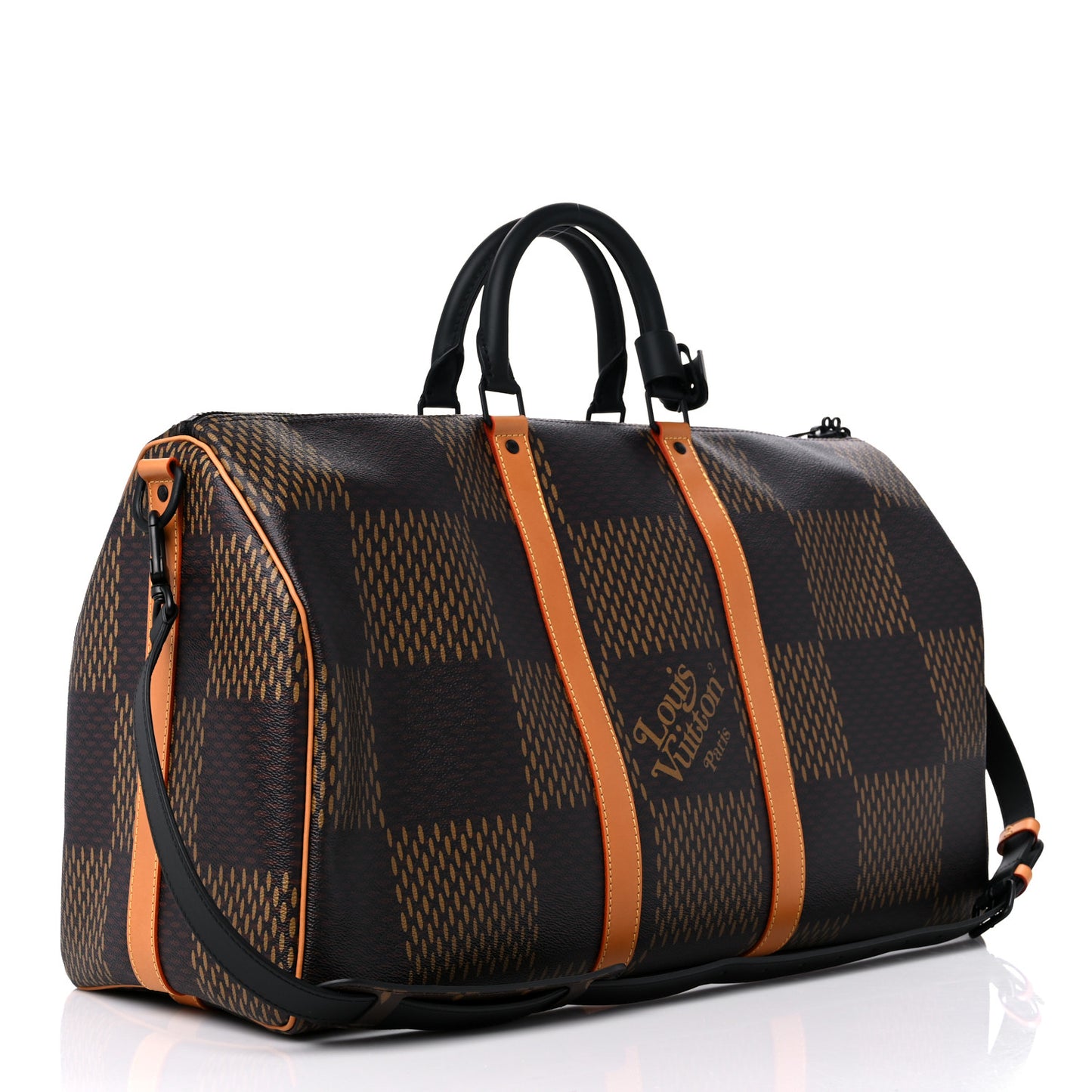 x Nigo Giant Damier Ebene Monogram Keepall Bandouliere 50