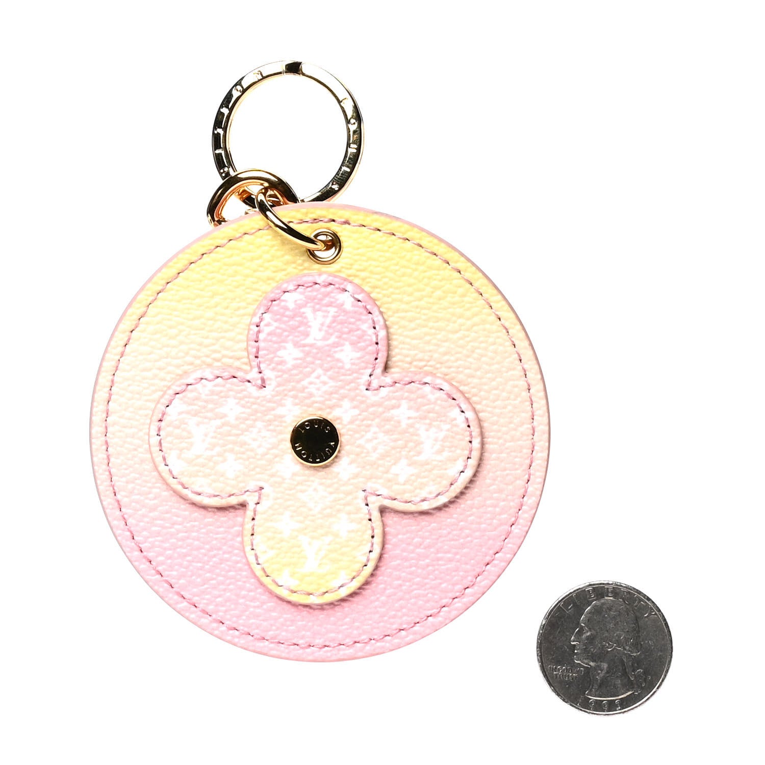 Louis Vuitton Monogram By The Pool Illustre Bag Charm Key Holder Light Pink 2 of 5