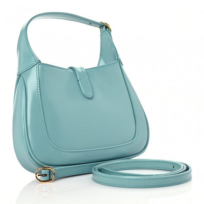 Gucci Boarded Dyana Lux Calfskin Mini Jackie 1961 Hobo Dusty Azure 2 of 8