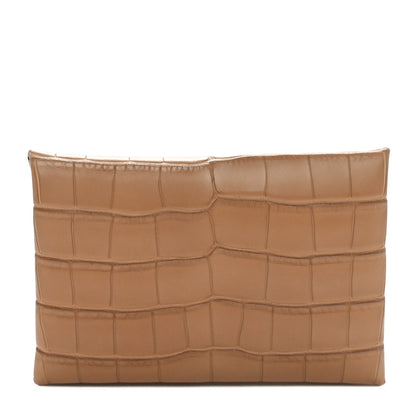 Hermes Matte Alligator Calvi Card Case Chai 1 of 8