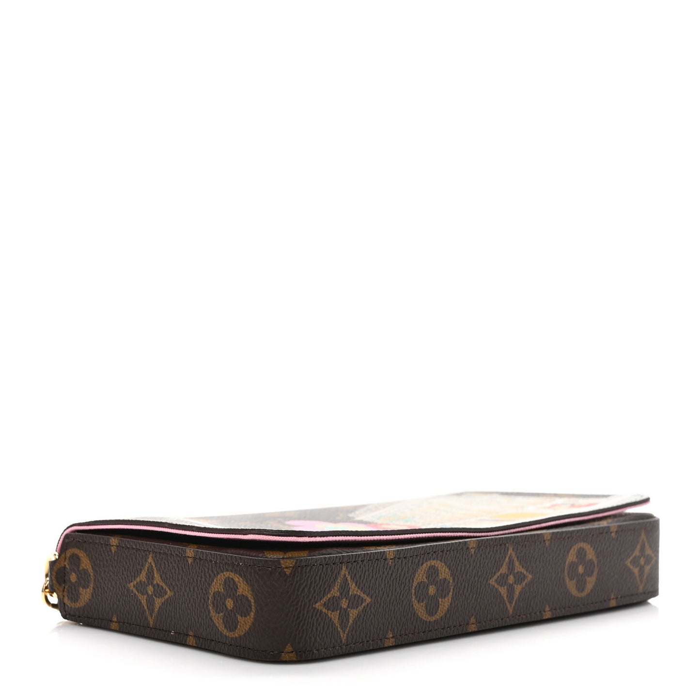 Monogram 2022 Christmas Animation Paris Pochette Felicie Chain Wallet Pink