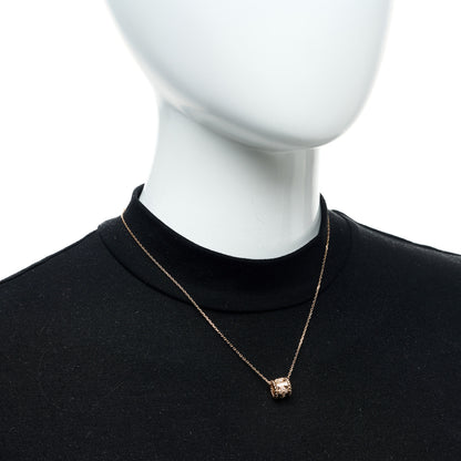Van Cleef & Arpels 18K Rose Gold Diamond Small Perlee Clovers Pendant Necklace 2 of 5