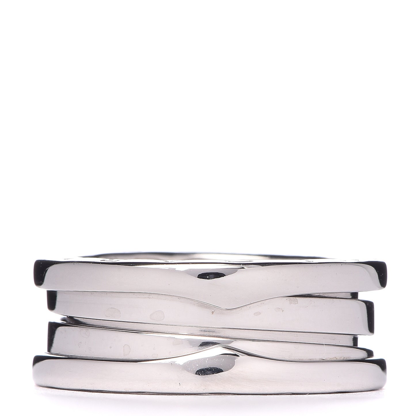 18K White Gold B.Zero1 Two-Band Ring 50 5.25