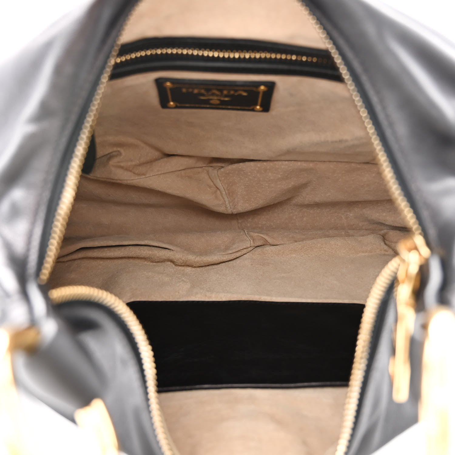 Prada Soft Calf Hobo Black 5 of 13