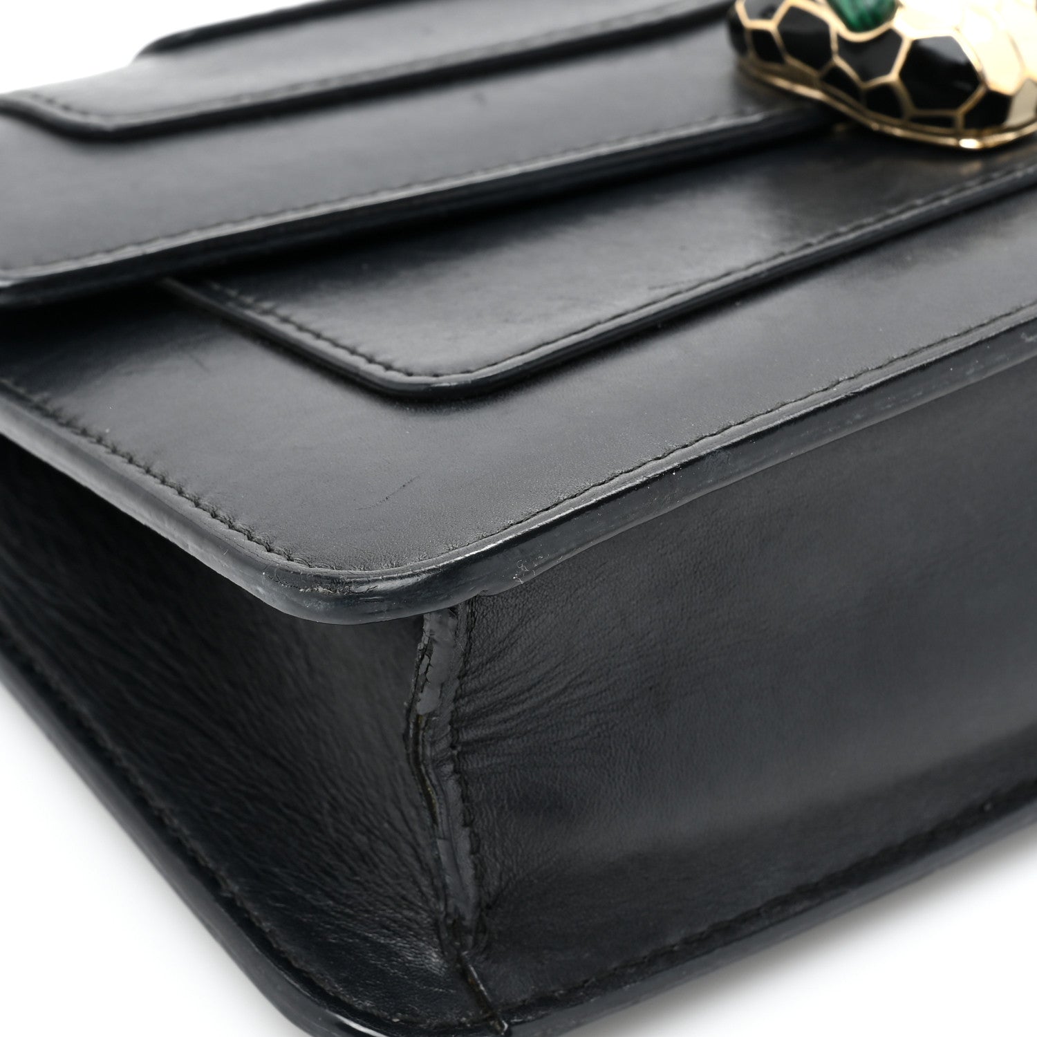 Bulgari Calfskin Serpenti Forever Crossbody Bag Black 14 of 21