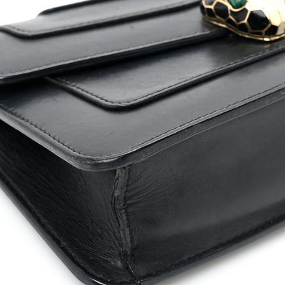 Bulgari Calfskin Serpenti Forever Crossbody Bag Black 14 of 21