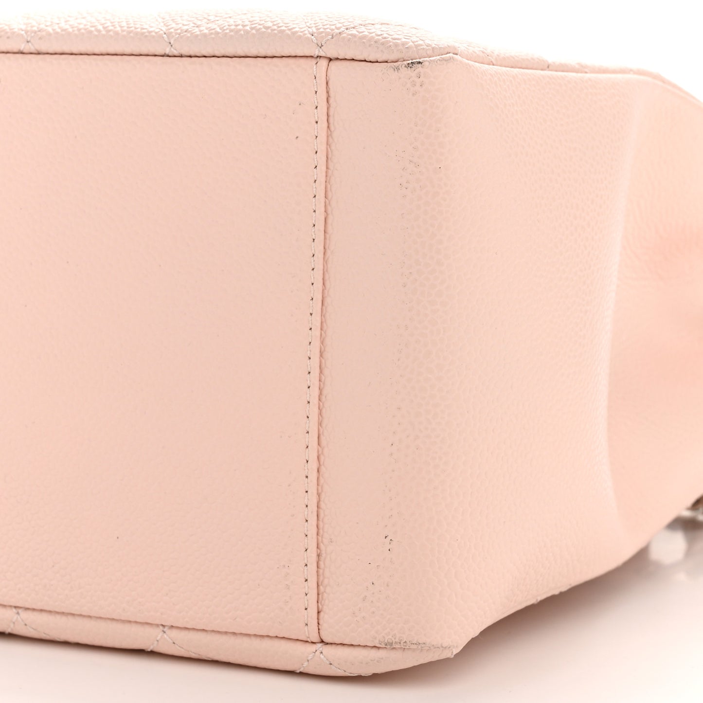 Caviar Quilted Grand Shopping Tote GST Light Pink