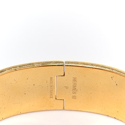 Hermes Enamel Wide Clic Clac H Bracelet PM White 4 of 10