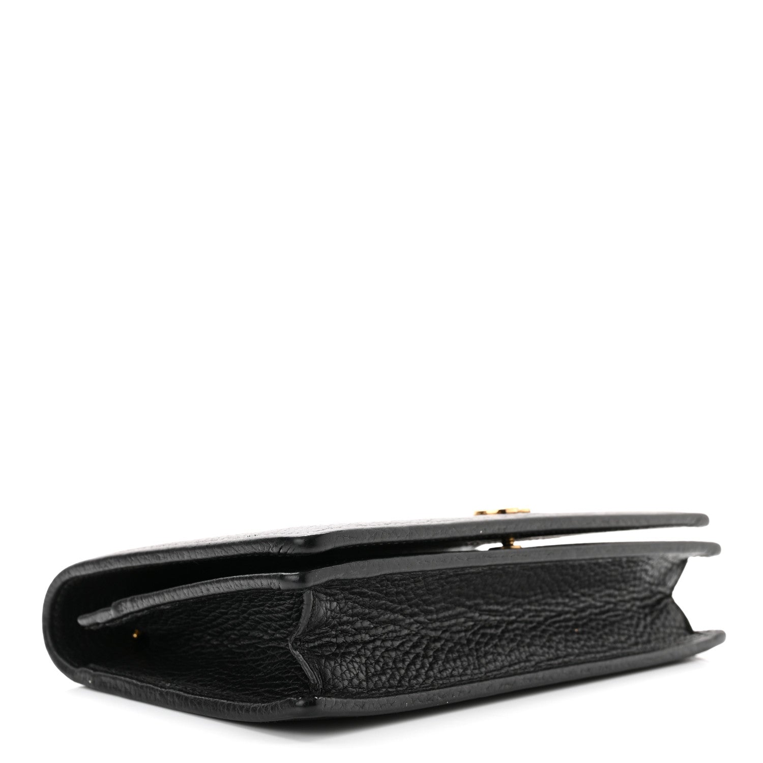 Gucci Calfskin Mini GG Marmont Chain Wallet Black 4 of 10