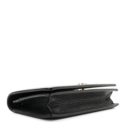 Gucci Calfskin Mini GG Marmont Chain Wallet Black 4 of 10