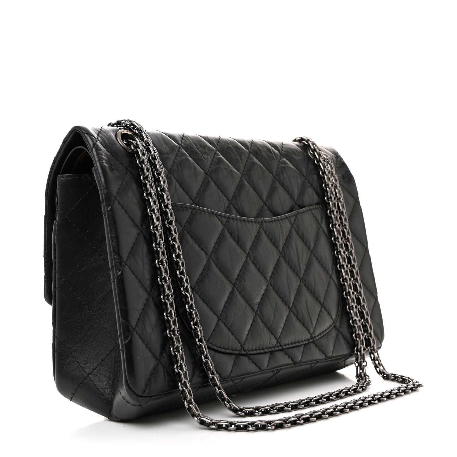 Chanel Aged Calfskin Quilted 2.55 Reissue 226 Flap Black 3 of 11