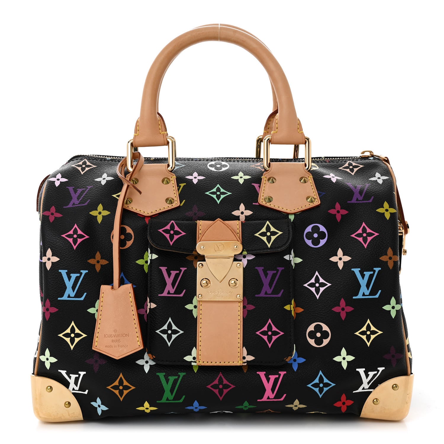 Louis Vuitton Monogram Multicolor Speedy 30 Black 1 of 9