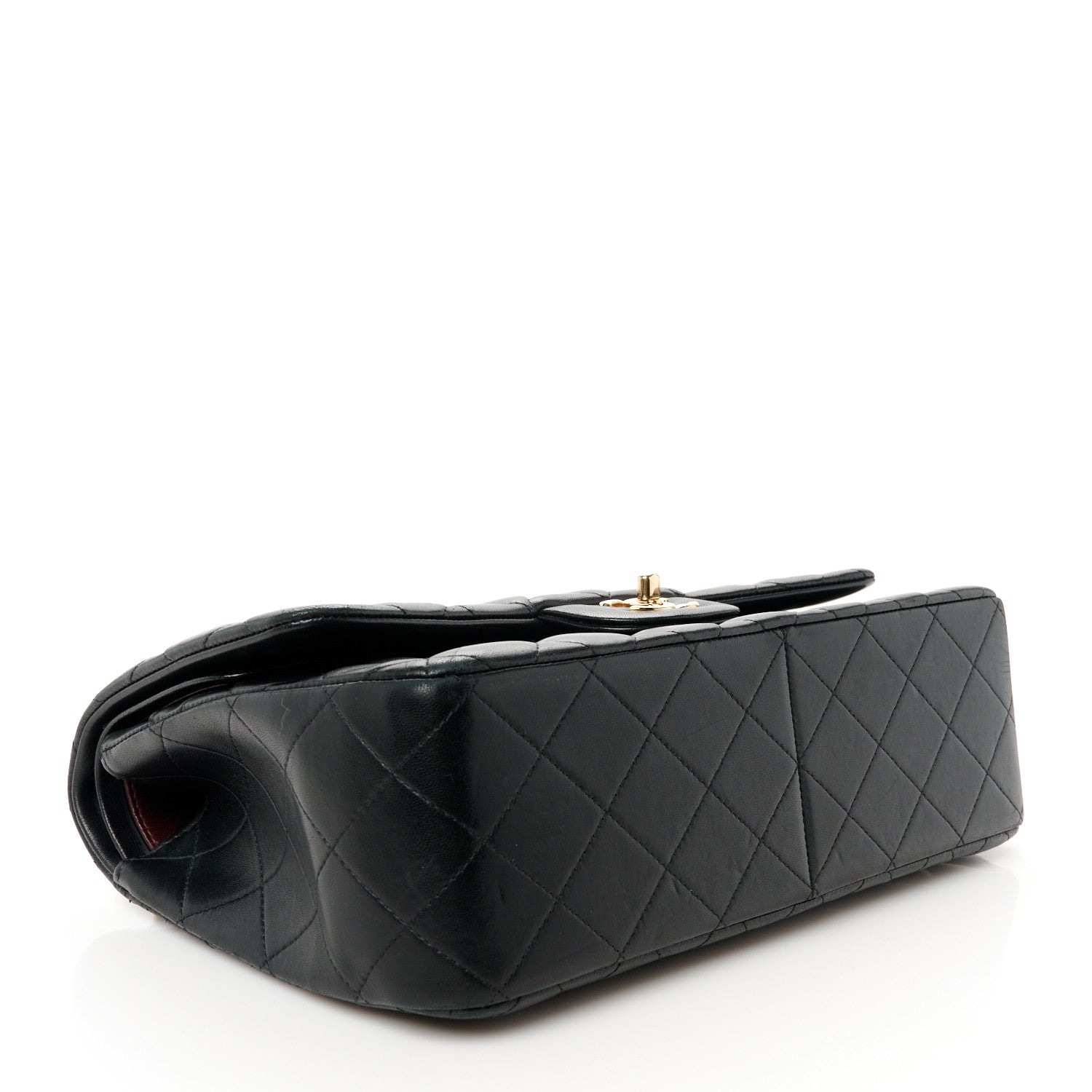 Chanel Lambskin Quilted Jumbo Double Flap Black 4 of 11