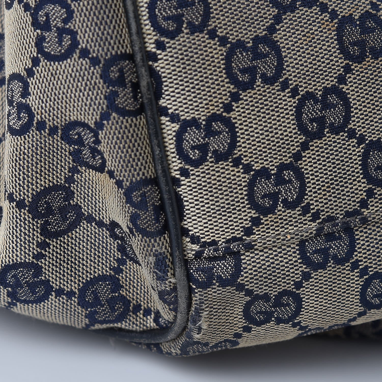 Gucci Monogram Calfskin Large Sukey Tote Beige Blue 21 of 23
