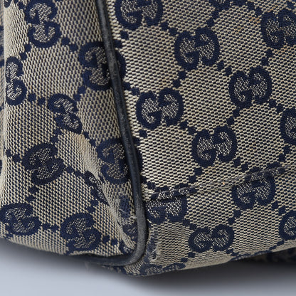 Gucci Monogram Calfskin Large Sukey Tote Beige Blue 21 of 23
