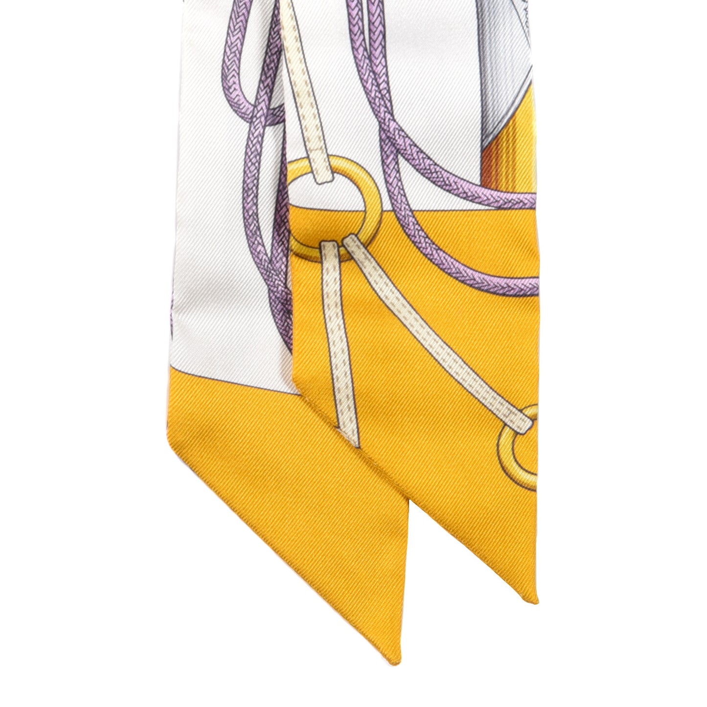 Silk Cliquetis Twilly Bouton D'Or Mauve